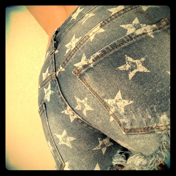 Mossimo High Rise Cut-off Shorts 00/24 - Picture 2 of 6